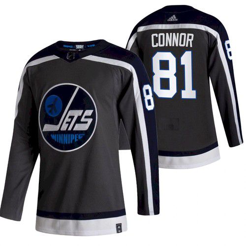 Men Winnipeg Jets #81 Connor Black NHL 2021 Reverse Retro jersey